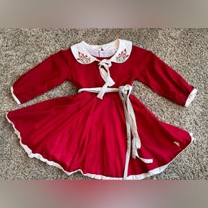 Well Dressed Wolf Red Holiday Magic Dress size 2t